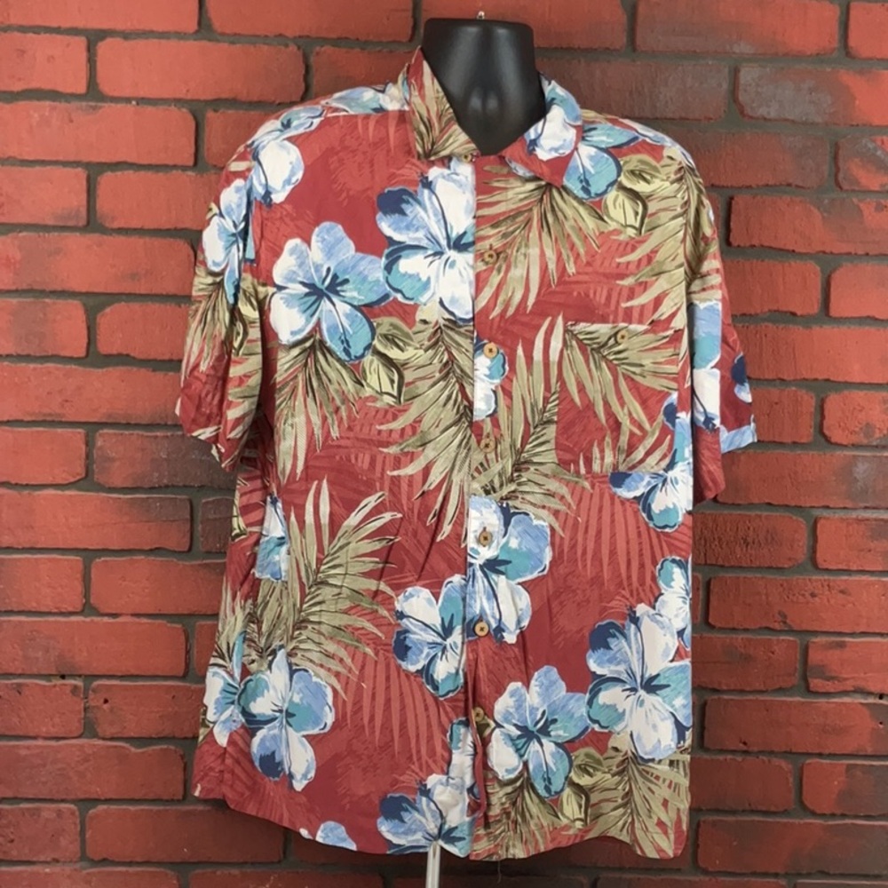 Island Shores Shirt Mens XL Tropical‎ Button Down